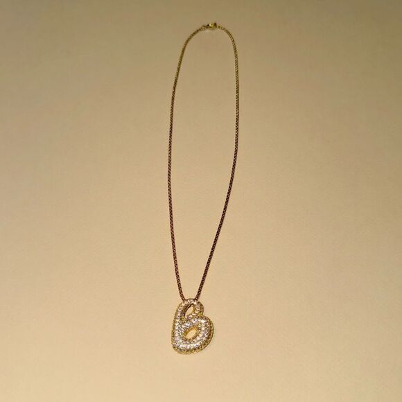 Ballon initials necklace M641 - Picture 3 of 5